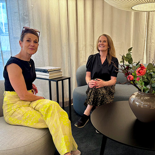 Mia Forsgren, byråchef på Jubel, tillsammans med Anna-Sofia Renman, seniorkonsult på Signpost Executive.
